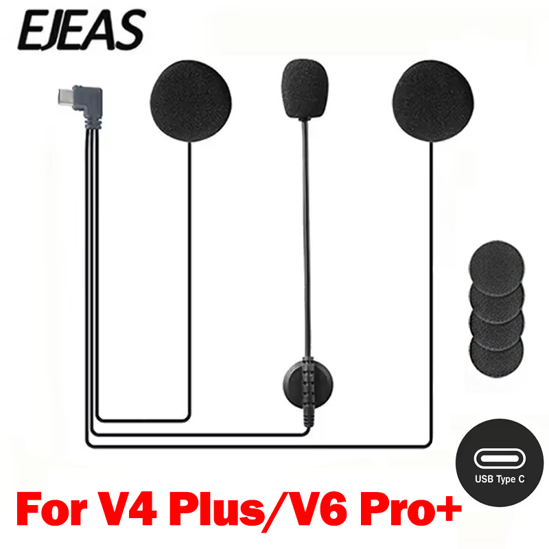 Intercom Headset Helmet - EJEAS V6 PRO /V4 PLUS casco
