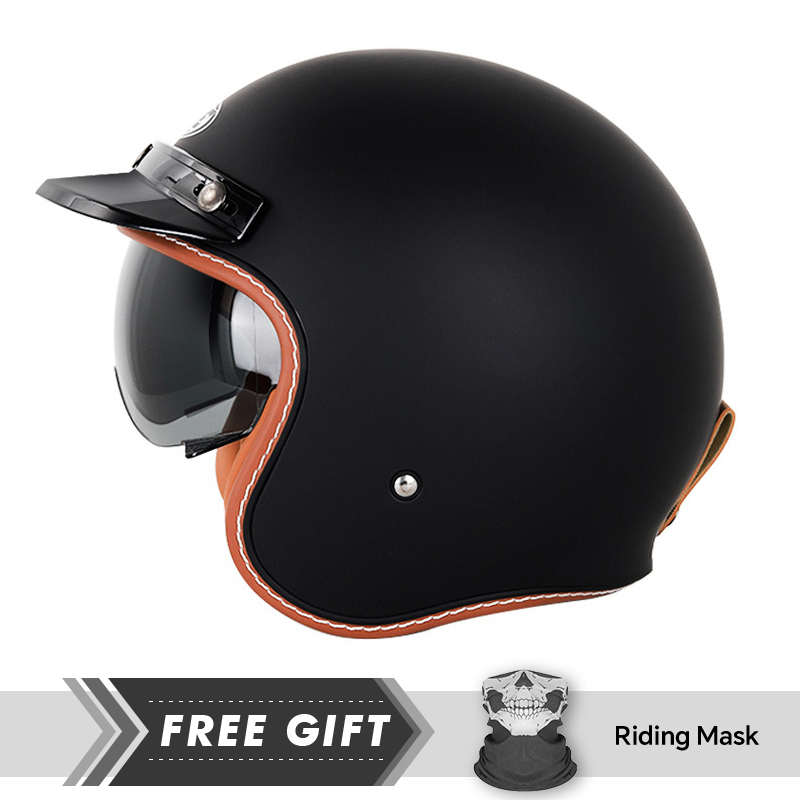 Motorcycle Gear Store - Casco de cara abierta aprobado por