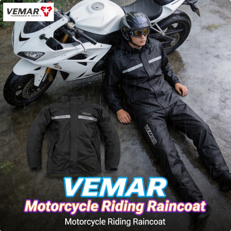Motorcycle Gear Jacket - Conjunto de Chaqueta y Pantalones Impermeables
