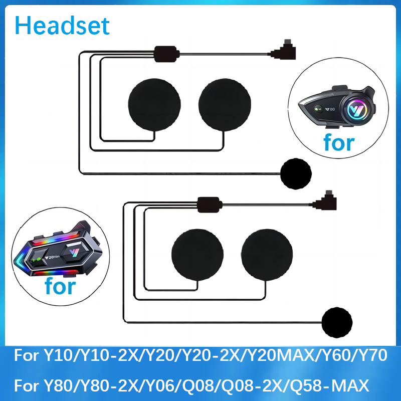 Intercom Headset Helmet - Auriculares adecuados para casco de motocicleta