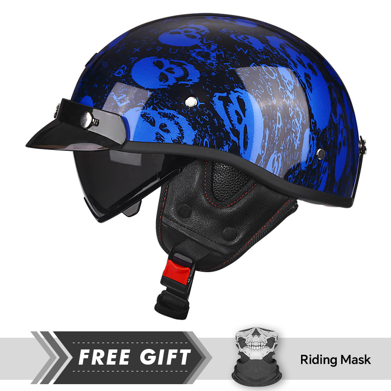 Motorcycle Gear Store - Medio casco de motocicleta DOT ECE