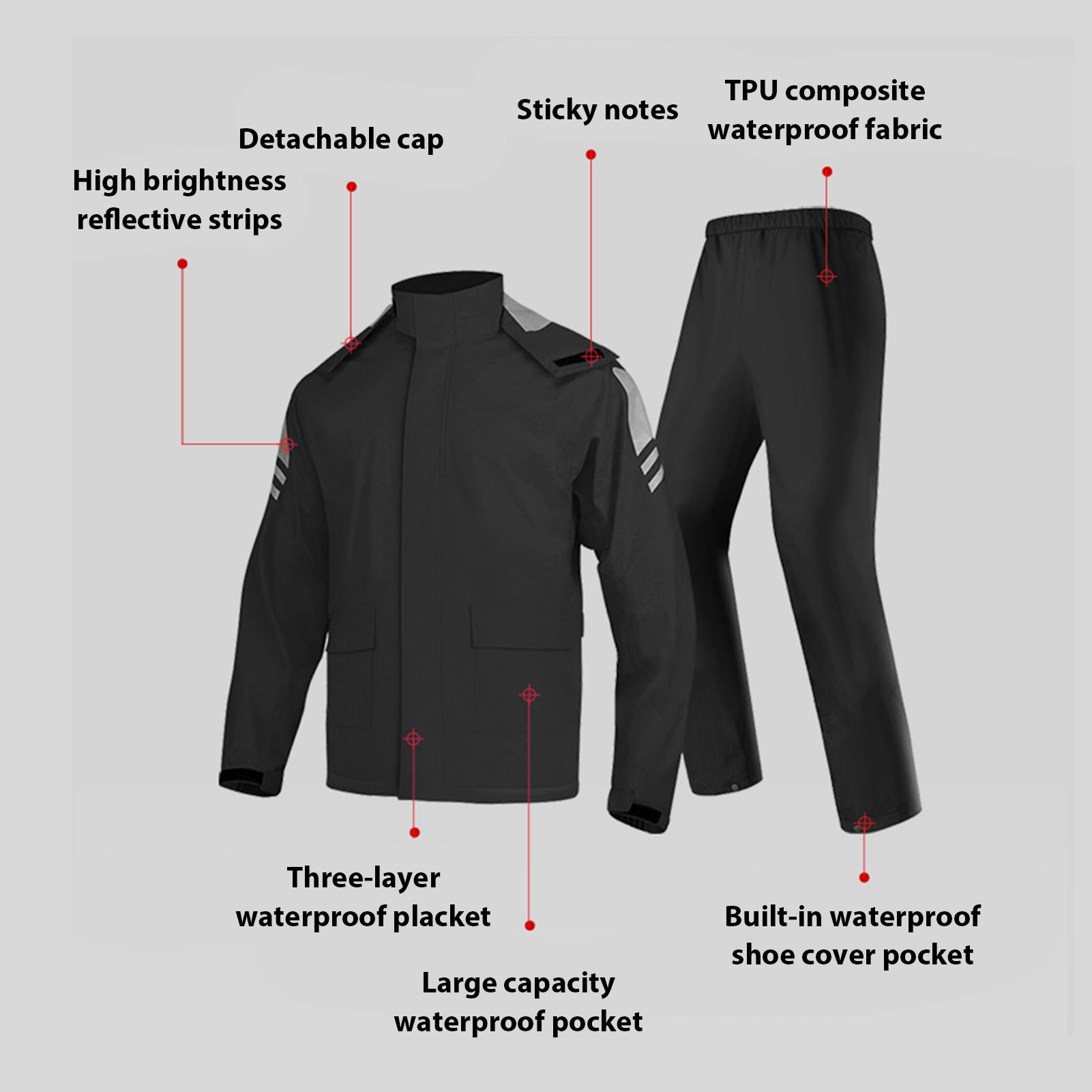 Trajes Impermeables para Hombr - Motorcycle Gear Jacket reseña y precio