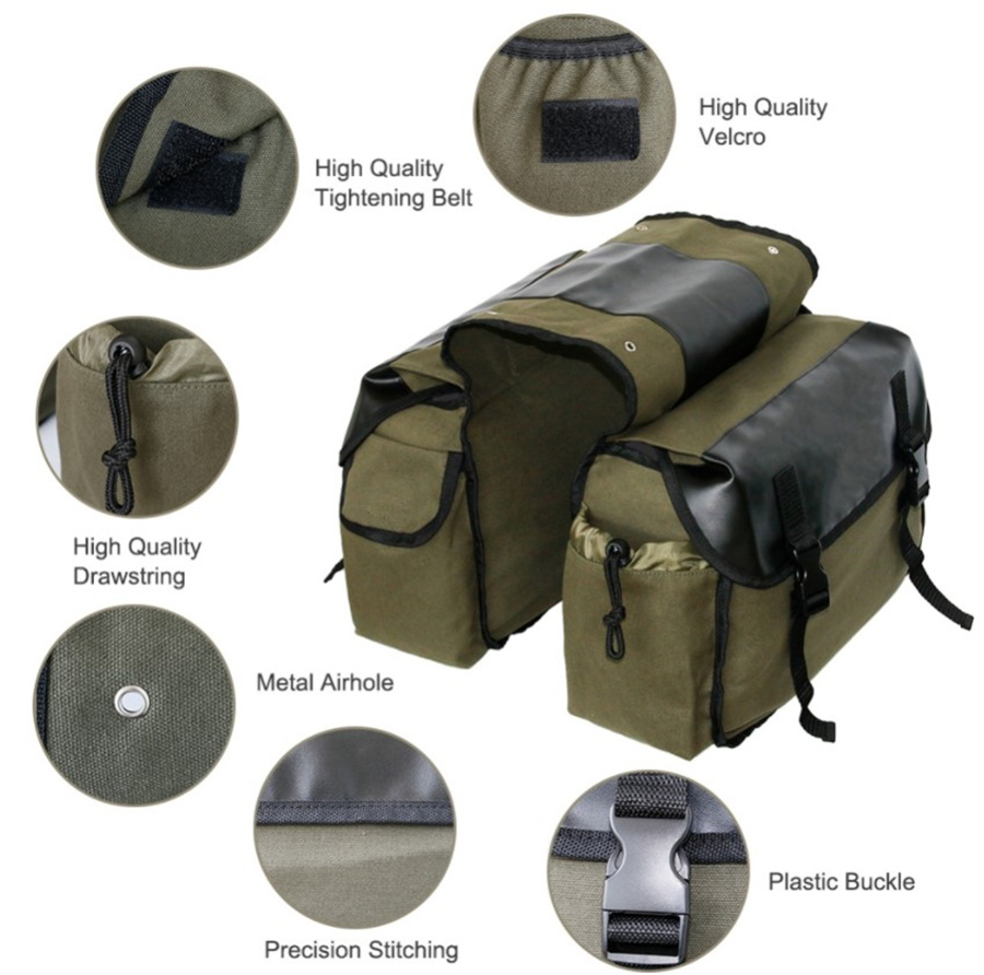 Alforja trasera de cuero de lo - Motorcycle Gear Bag reseña y precio