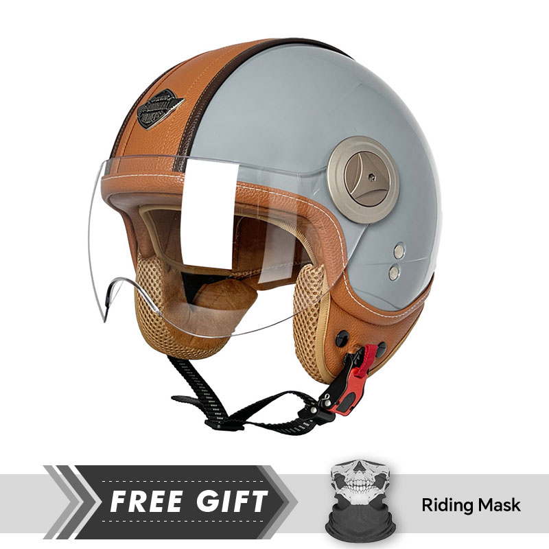 Casco de cara abierta Cascos d - Motorcycle Gear Store reseña y precio