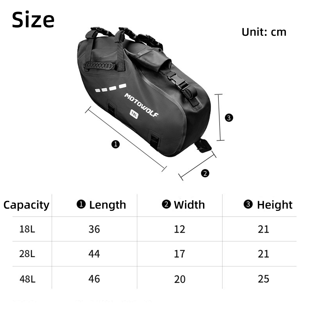 Bolsas Impermeables para Sillí - Motorcycle Gear Bag reseña y precio