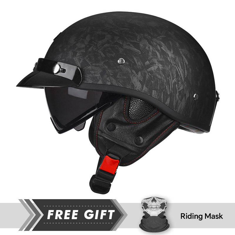 Medio casco de motocicleta DOT - Motorcycle Gear Store reseña y precio