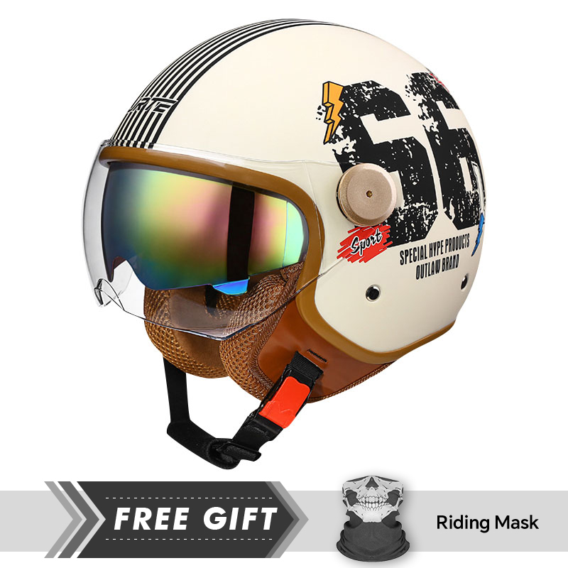 Casco de cara abierta aprobado - Motorcycle Gear Store reseña y precio