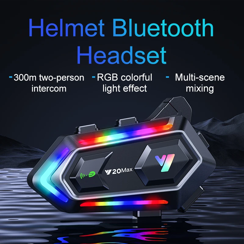 Casco de Motocicleta Y20 MAX c - Intercom Headset Helmet reseña y precio