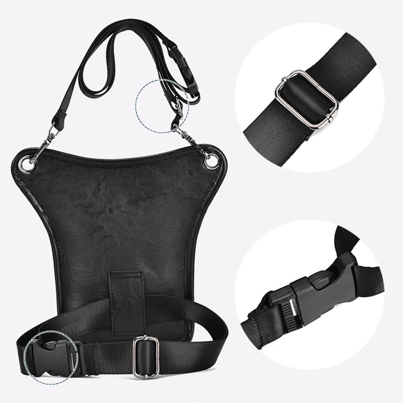 Riñonera de cuero Pu Vintage p - Motorcycle Gear Bag reseña y precio